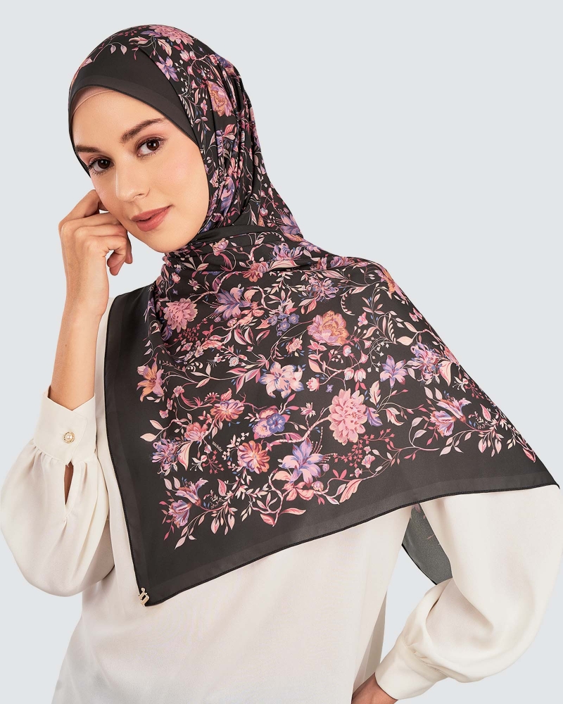 Image of HARUM CHIFFON SHAWL - VELVET
