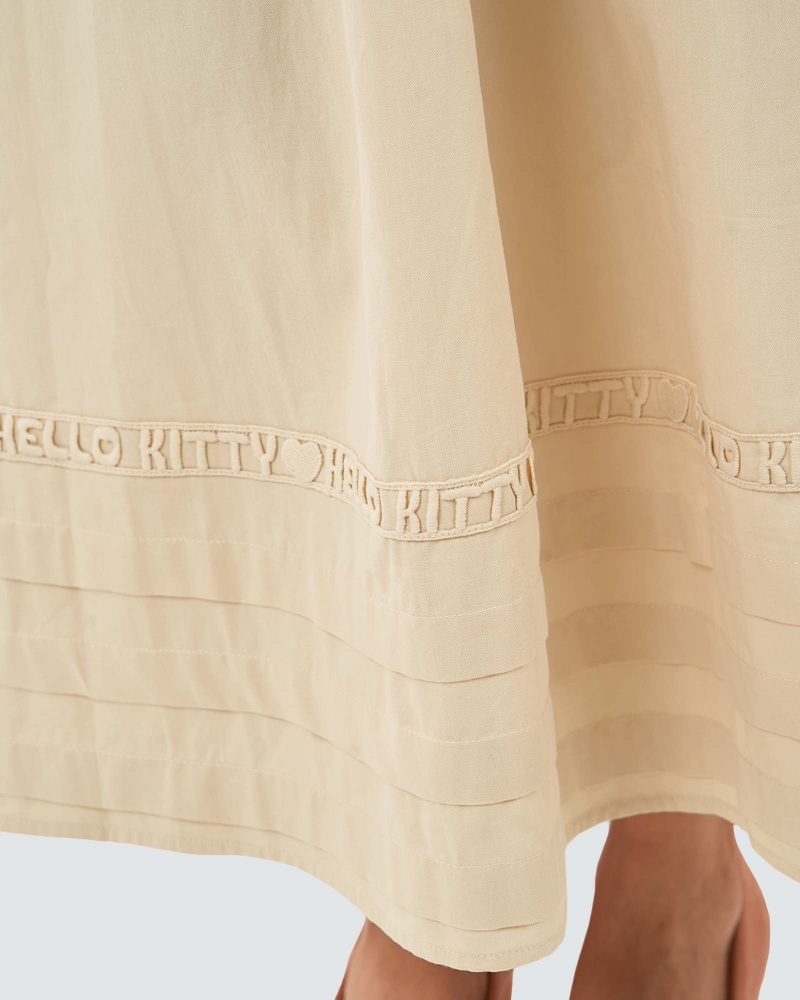 Image of HELLO KITTY X NAELOFAR CHIC SKIRT - MACADAMIA