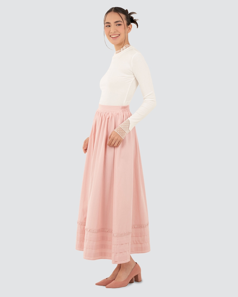 Image of HELLO KITTY X NAELOFAR CHIC SKIRT - ROSE