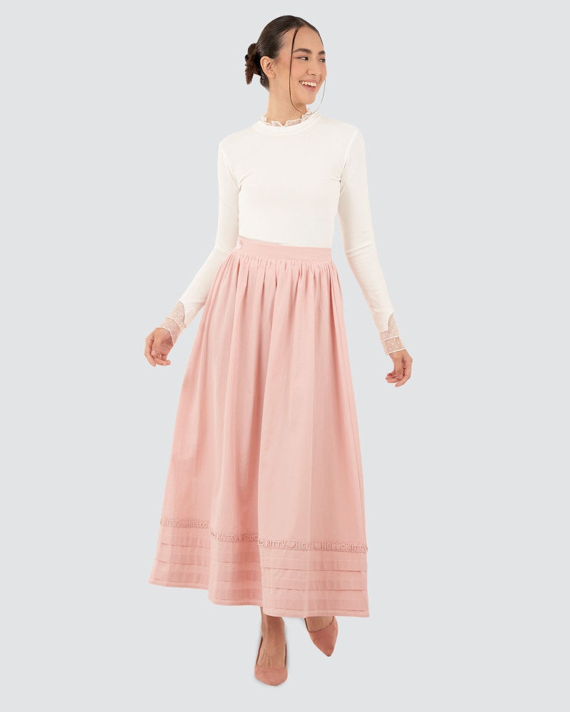 Image of HELLO KITTY X NAELOFAR CHIC SKIRT - ROSE
