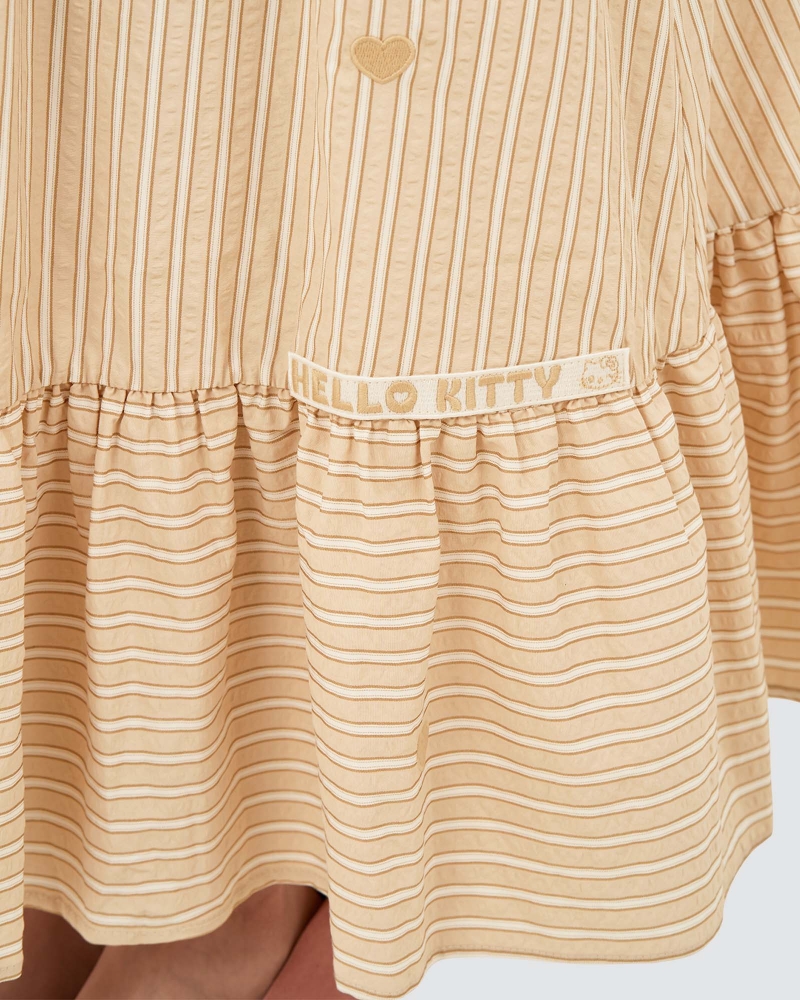 Image of HELLO KITTY X NAELOFAR LOVE SKIRT - PEANUT