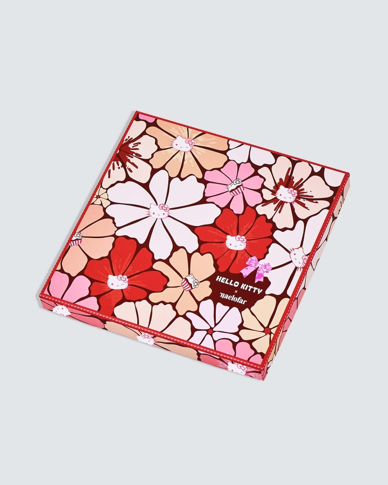 Image of HELLO KITTY X NAELOFAR SHAWL - RED VELVET