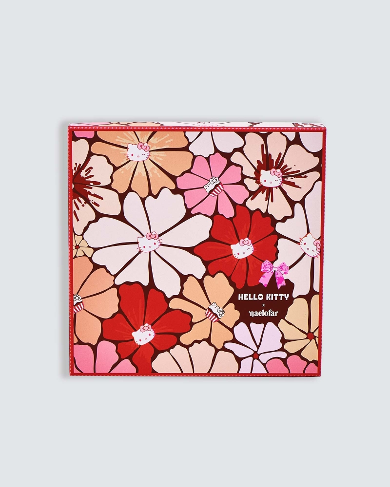 Image of HELLO KITTY X NAELOFAR SHAWL - RED VELVET