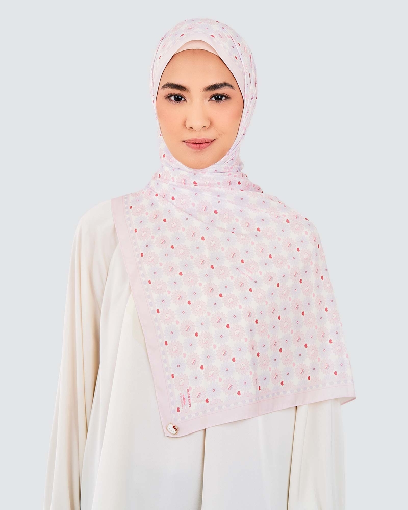 Image of HELLO KITTY X NAELOFAR SHAWL - SWEETLY