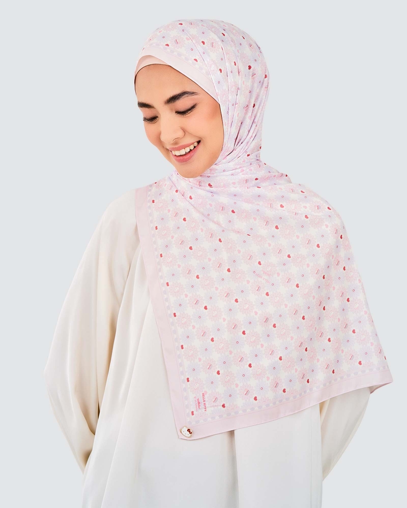 Image of HELLO KITTY X NAELOFAR SHAWL - SWEETLY