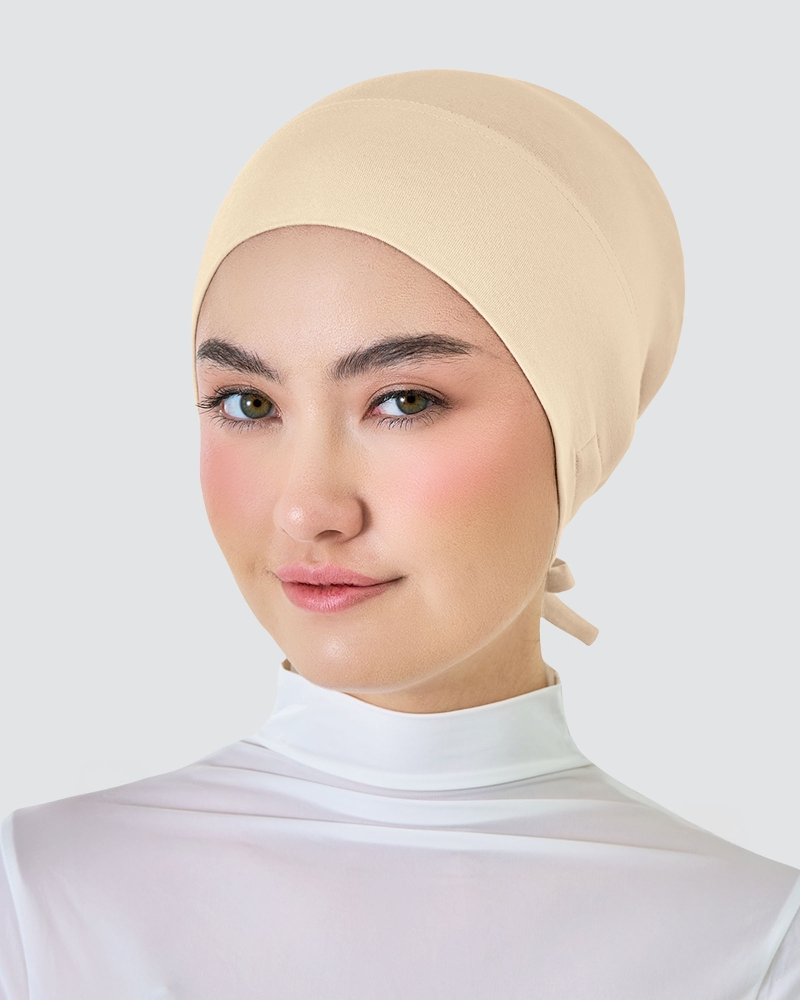 Image of INNER DRAWSTRING SNOWCAP - SAND