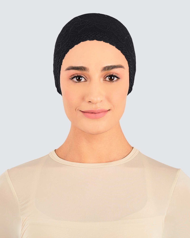 Image of INNER TIE-BACK FLEUR LACE - BLACK