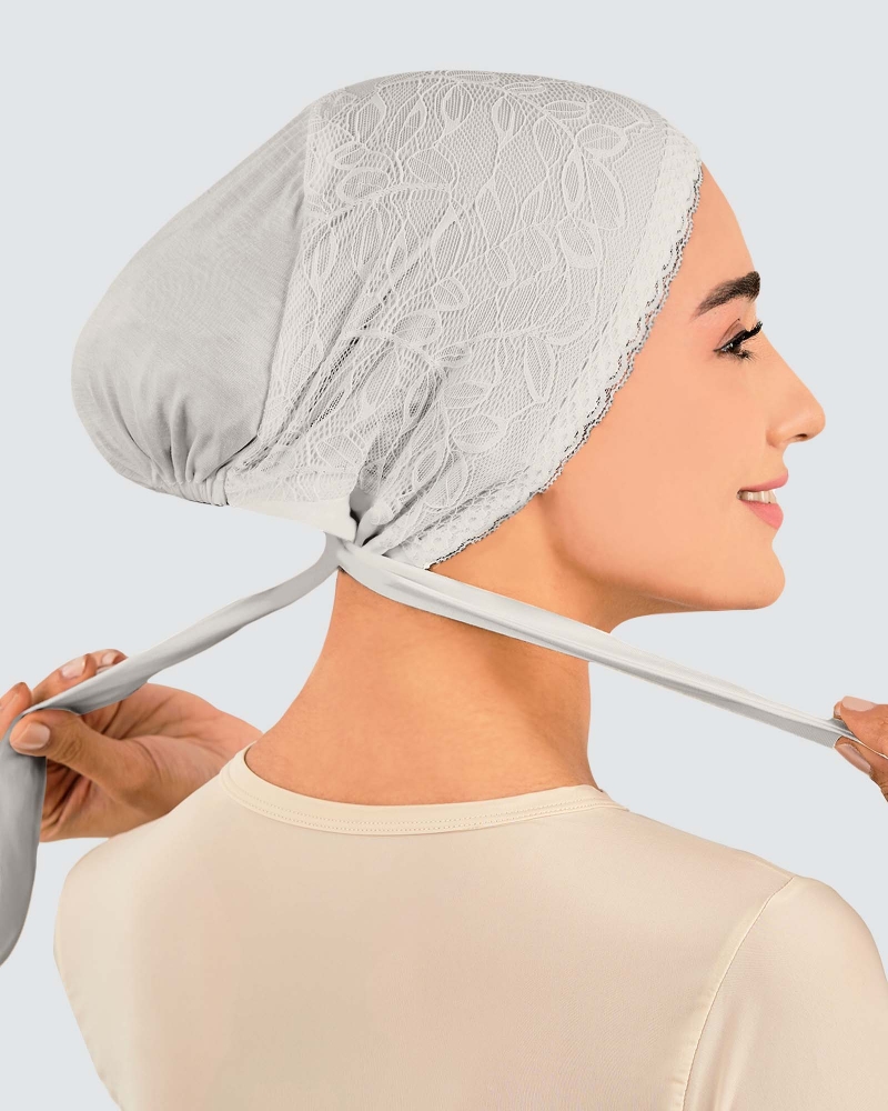 Image of INNER TIE-BACK FLEUR LACE - GREY