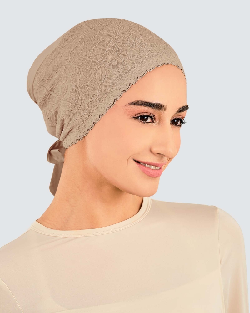 Image of INNER TIE-BACK FLEUR LACE - MOCHA