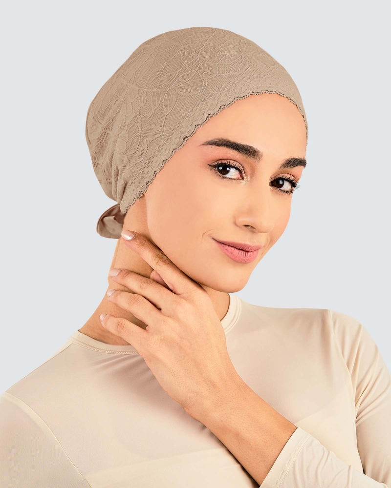 Image of INNER TIE-BACK FLEUR LACE - MOCHA