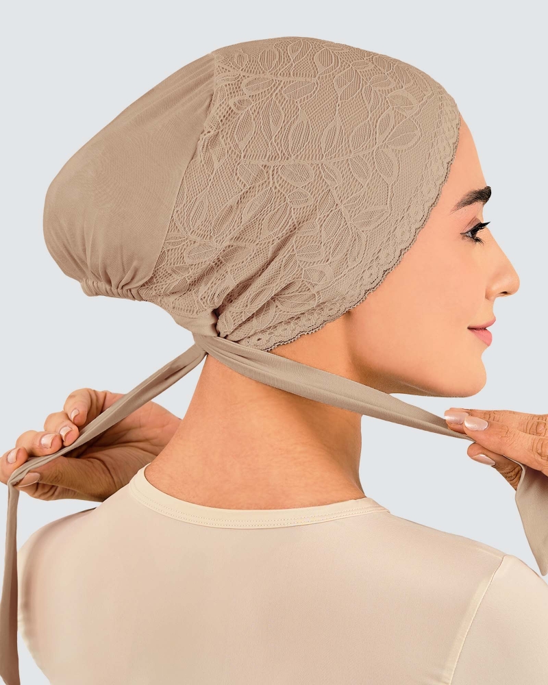 Image of INNER TIE-BACK FLEUR LACE - MOCHA