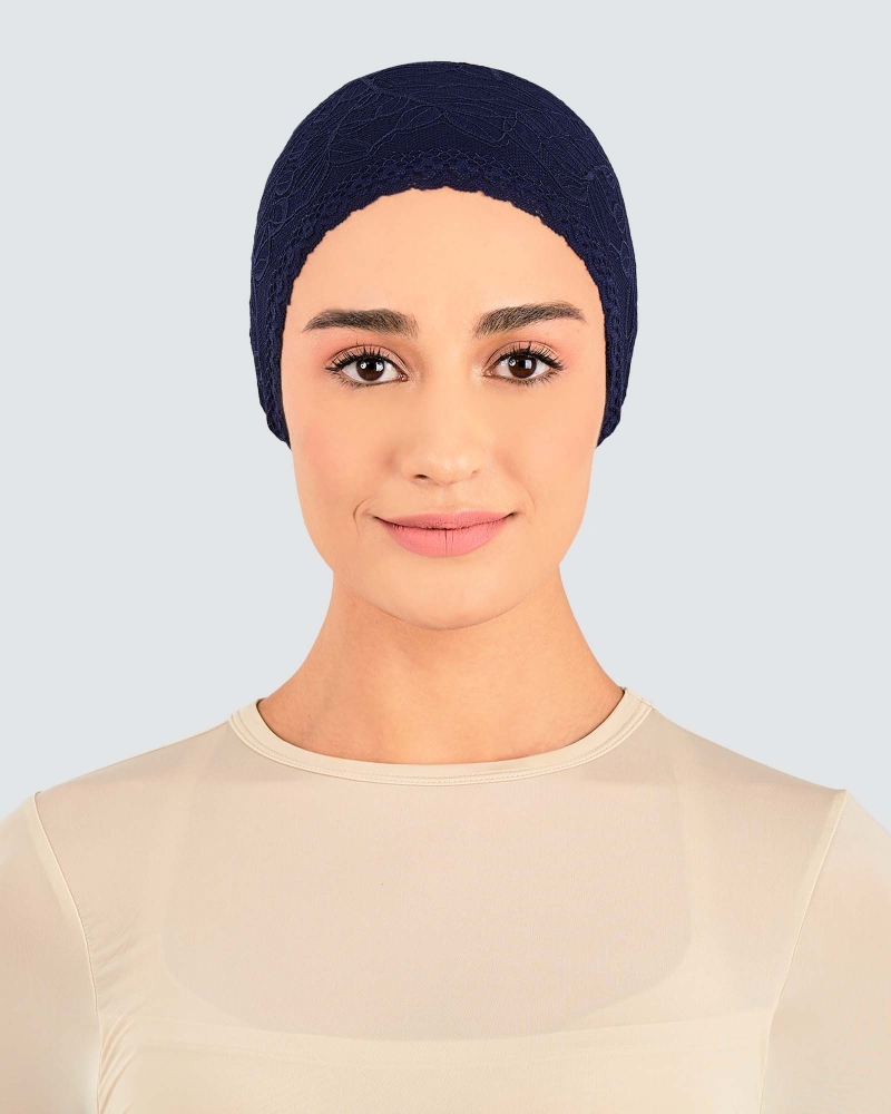 Image of INNER TIE-BACK FLEUR LACE - NAVY