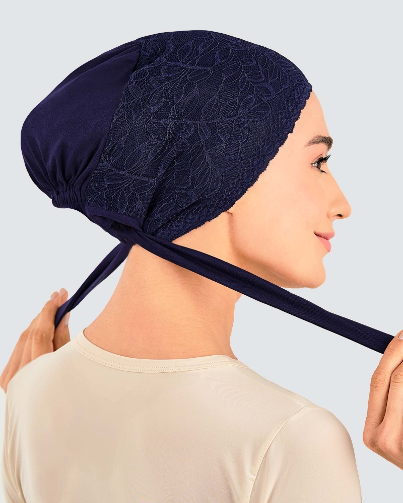 Image of INNER TIE-BACK FLEUR LACE - NAVY