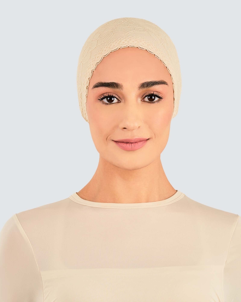 Image of INNER TIE-BACK FLEUR LACE - SAND