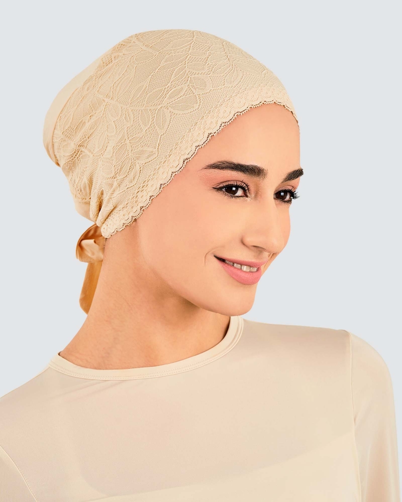 INNER TIE-BACK FLEUR LACE - SAND