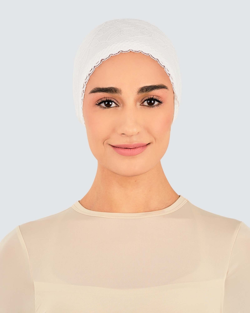 Image of INNER TIE-BACK FLEUR LACE - WHITE