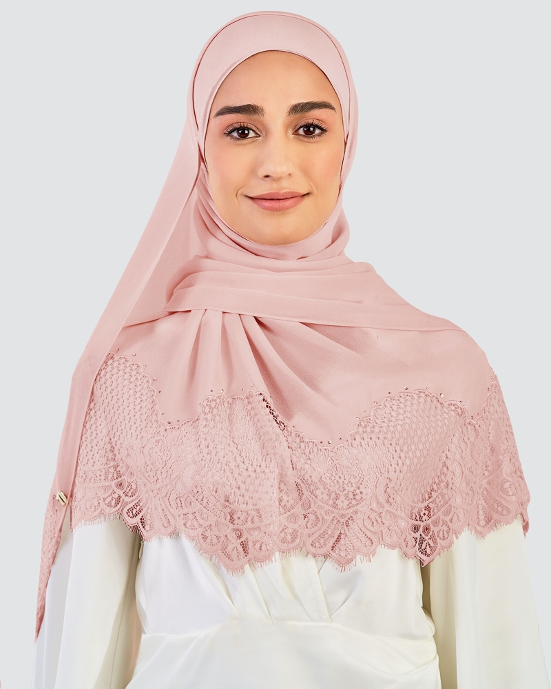 Image of JANNA LACE CRYSTAL SHAWL - CONFETTI