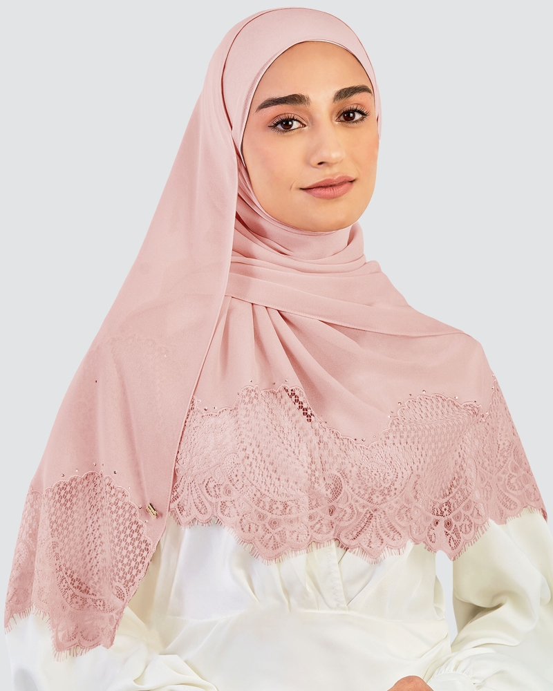 Image of JANNA LACE CRYSTAL SHAWL - CONFETTI