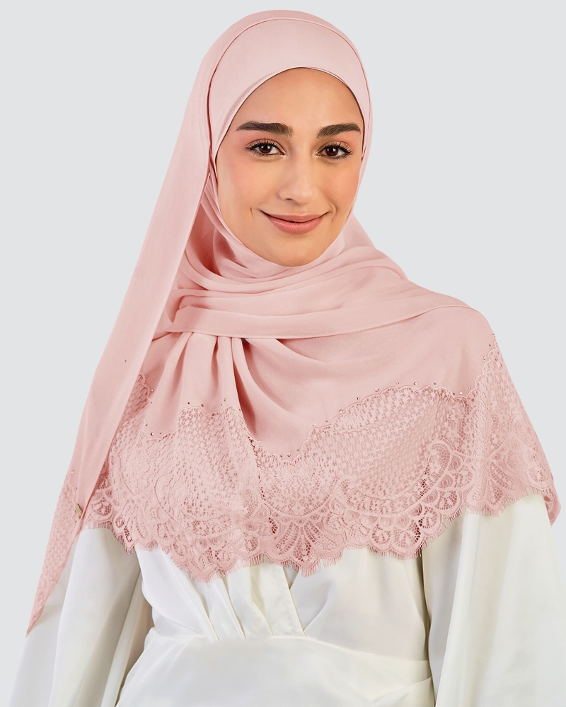 Image of JANNA LACE CRYSTAL SHAWL - CONFETTI