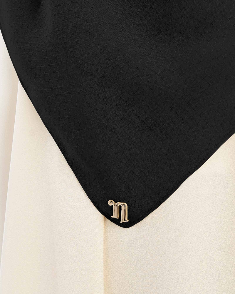 Image of KAPAS COTTON VOILE SQUARE - BLACK