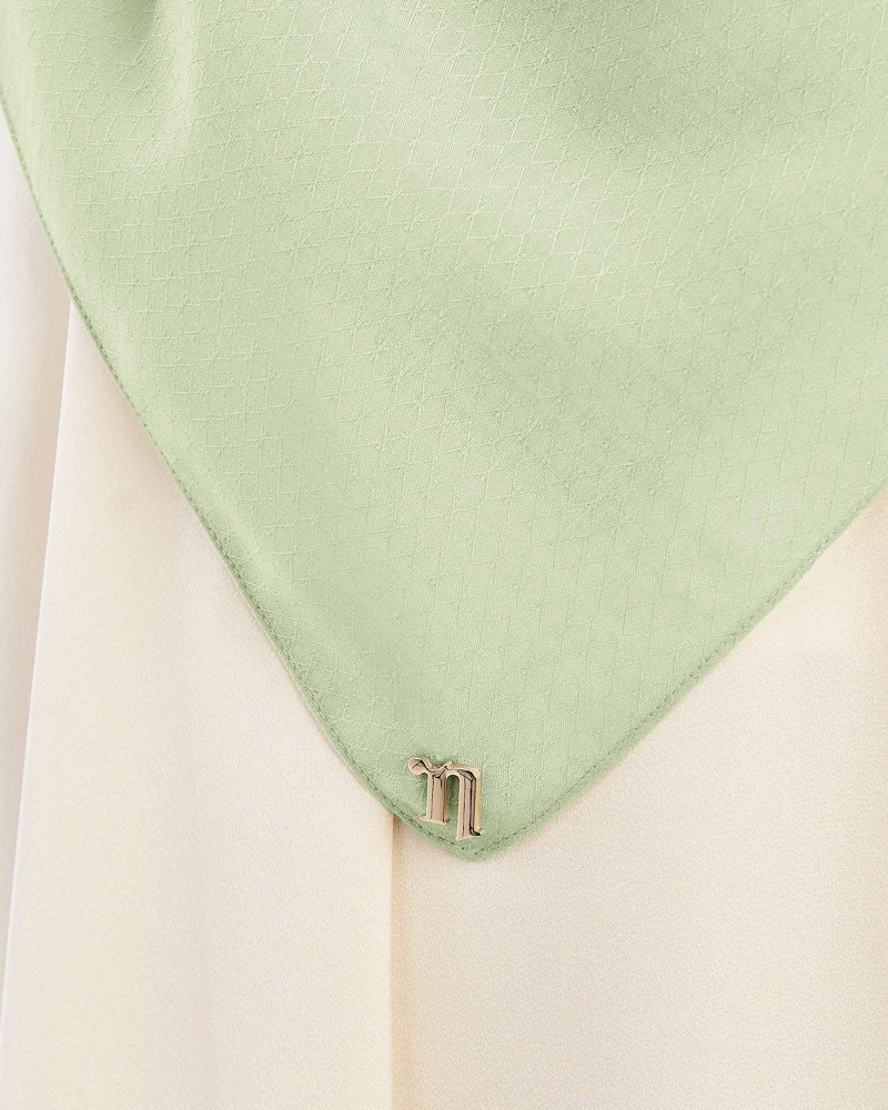 Image of KAPAS COTTON VOILE SQUARE - EUCALYPTUS