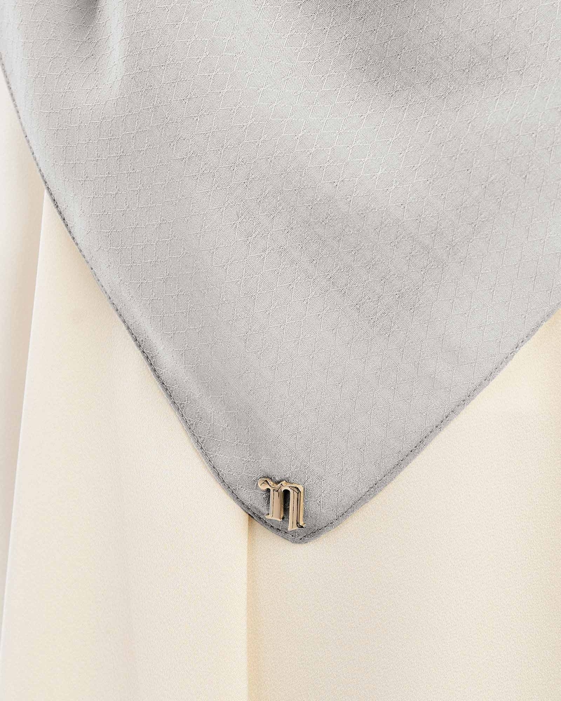 Image of KAPAS COTTON VOILE SQUARE - GREY