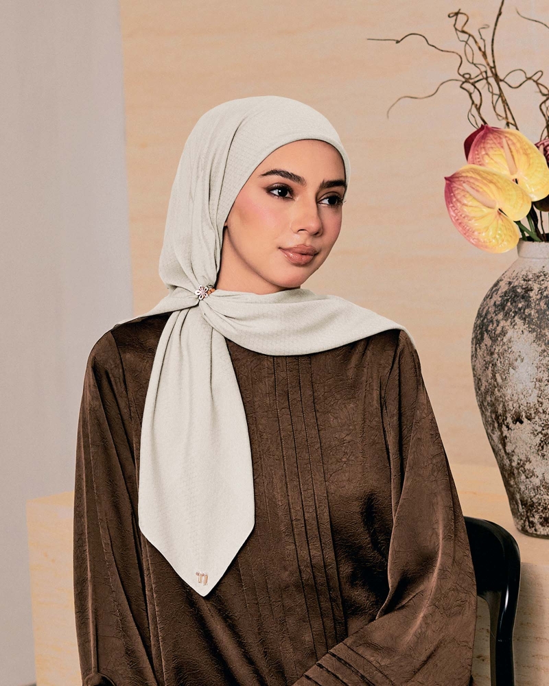 Image of KAPAS COTTON VOILE SQUARE - LINEN