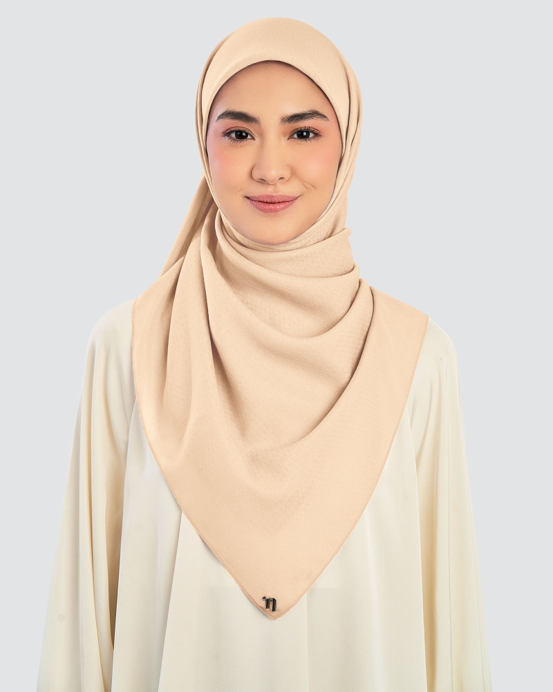 Image of KAPAS COTTON VOILE SQUARE - OATMEAL