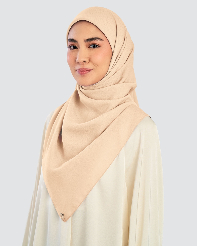 Image of KAPAS COTTON VOILE SQUARE - OATMEAL