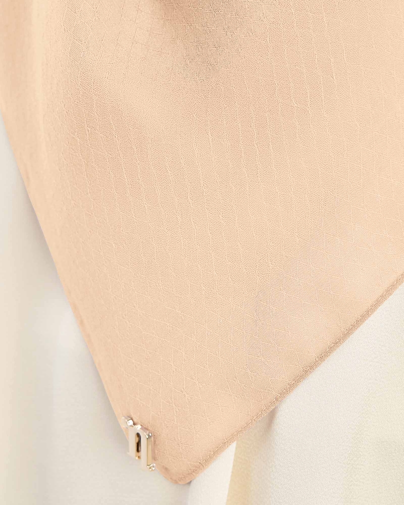 Image of KAPAS COTTON VOILE SQUARE - OATMEAL