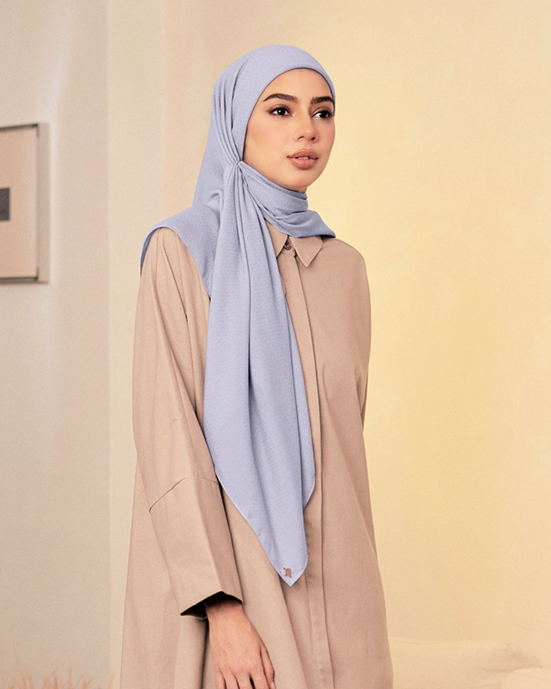 Image of KAPAS COTTON VOILE SQUARE - OCEAN