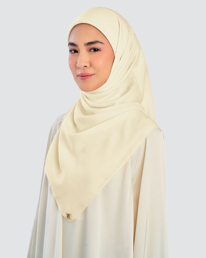 Image of KAPAS COTTON VOILE SQUARE - VANILLA