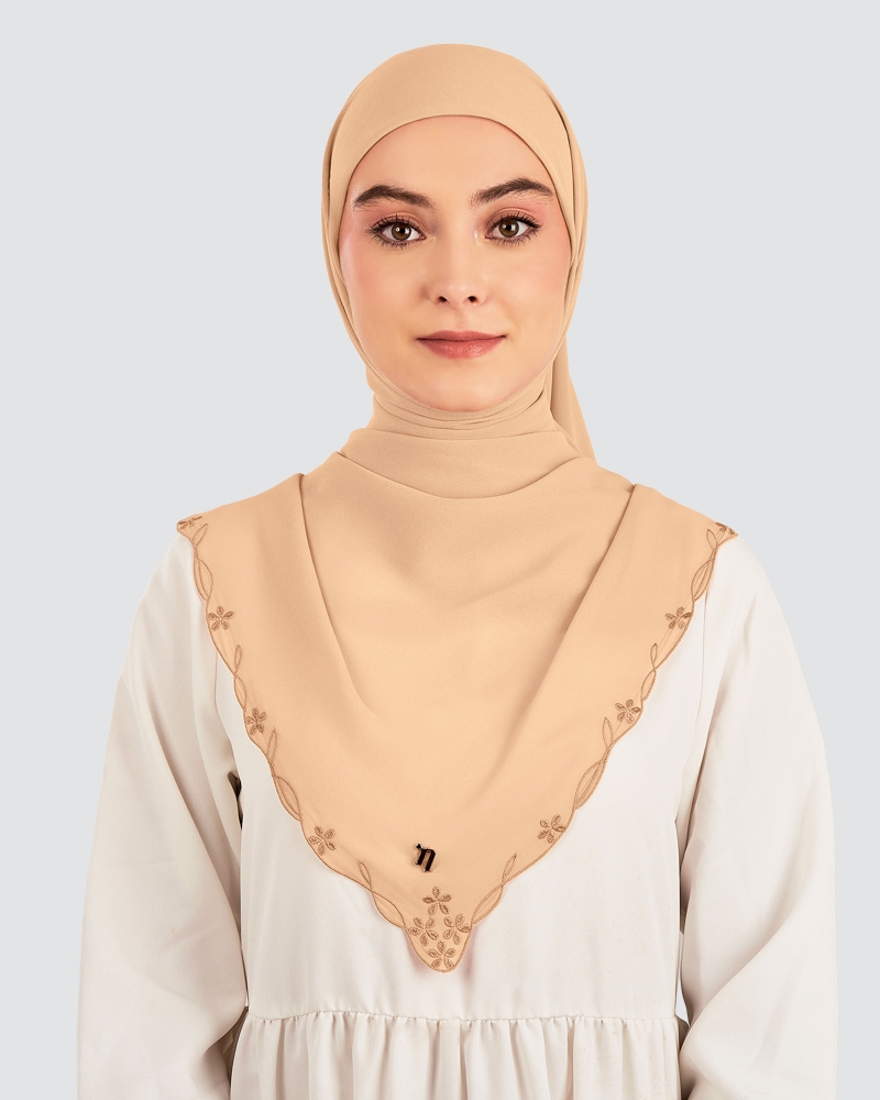 Image of KASTURI SULAM SQUARE - APRICOT