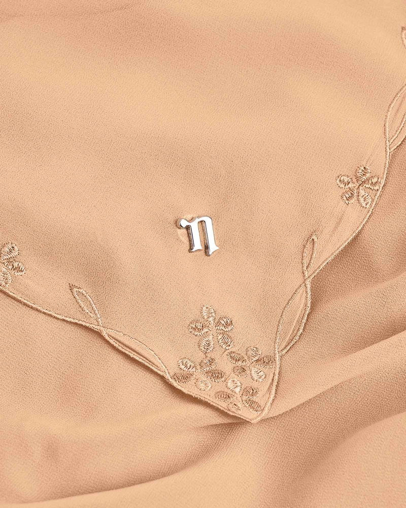 Image of KASTURI SULAM SQUARE - APRICOT