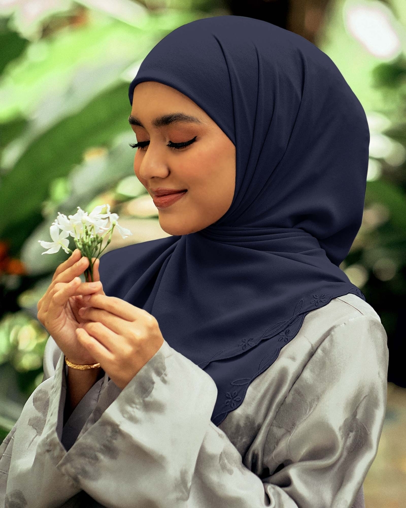 KASTURI SULAM SQUARE - NAVY BLUE