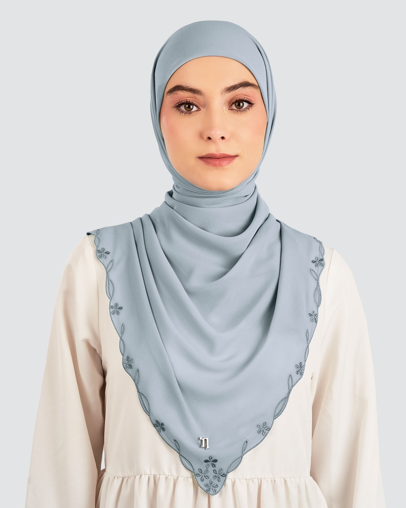 Image of KASTURI SULAM SQUARE - WIND BLUE