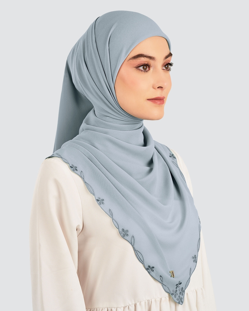 Image of KASTURI SULAM SQUARE - WIND BLUE