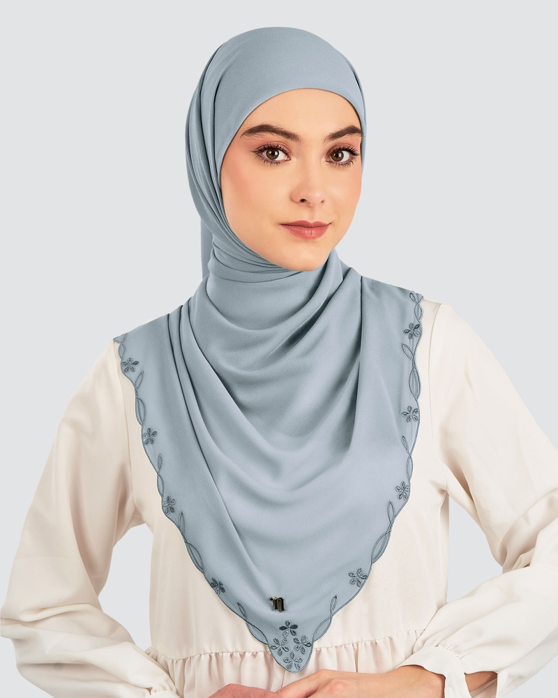 Image of KASTURI SULAM SQUARE - WIND BLUE