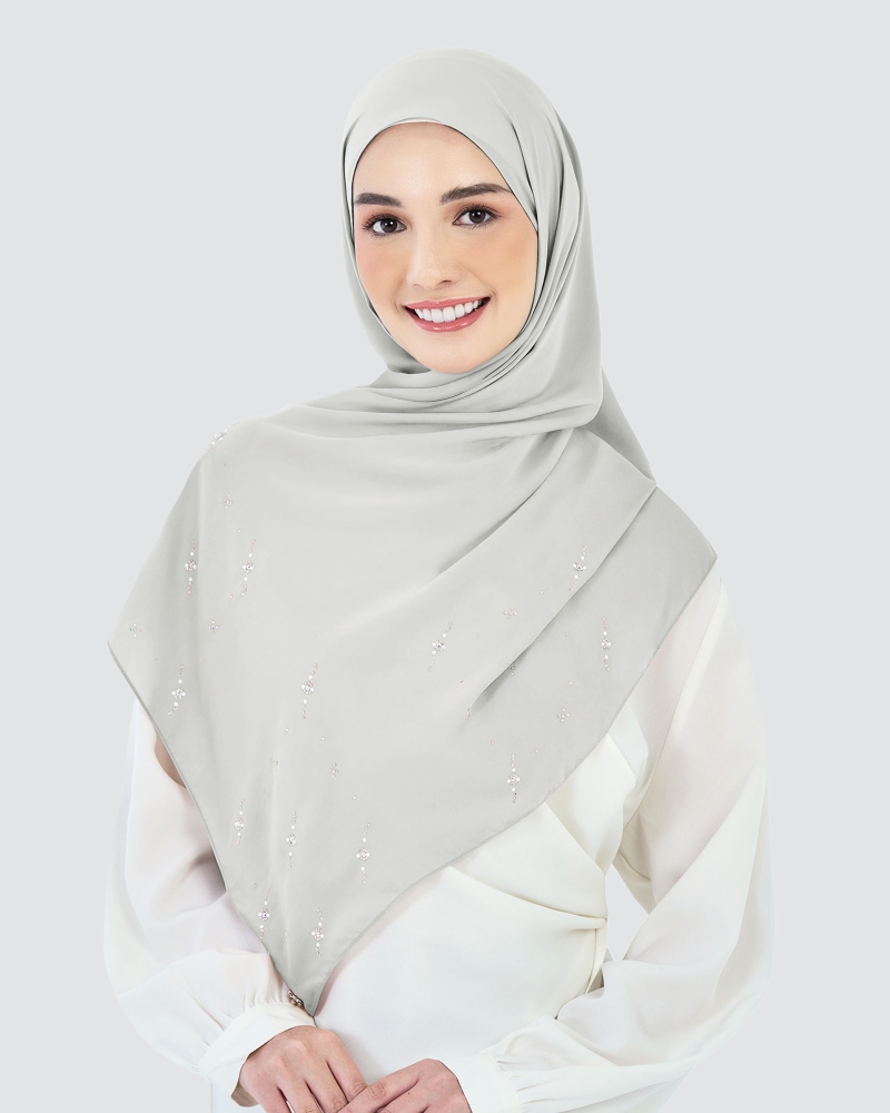 Image of LADY CLARA MATTE SATIN SHAWL