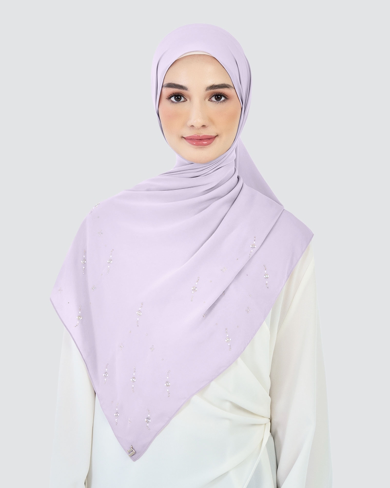 Image of LADY CLARA MATTE SATIN SHAWL