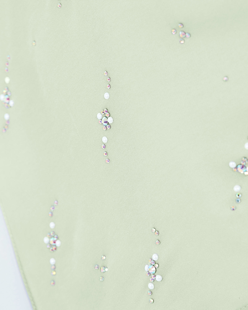 Image of LADY CLARA MATTE SATIN SHAWL