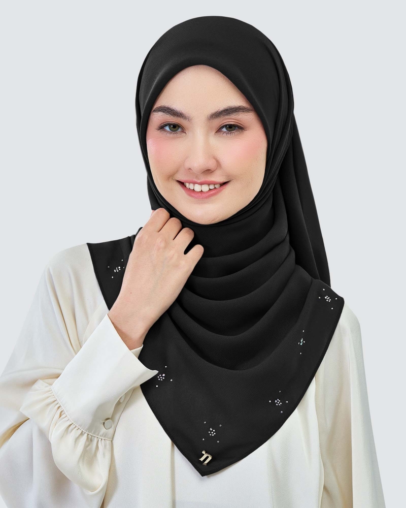 Image of LADY REINA WOOL CHIFFON SQUARE