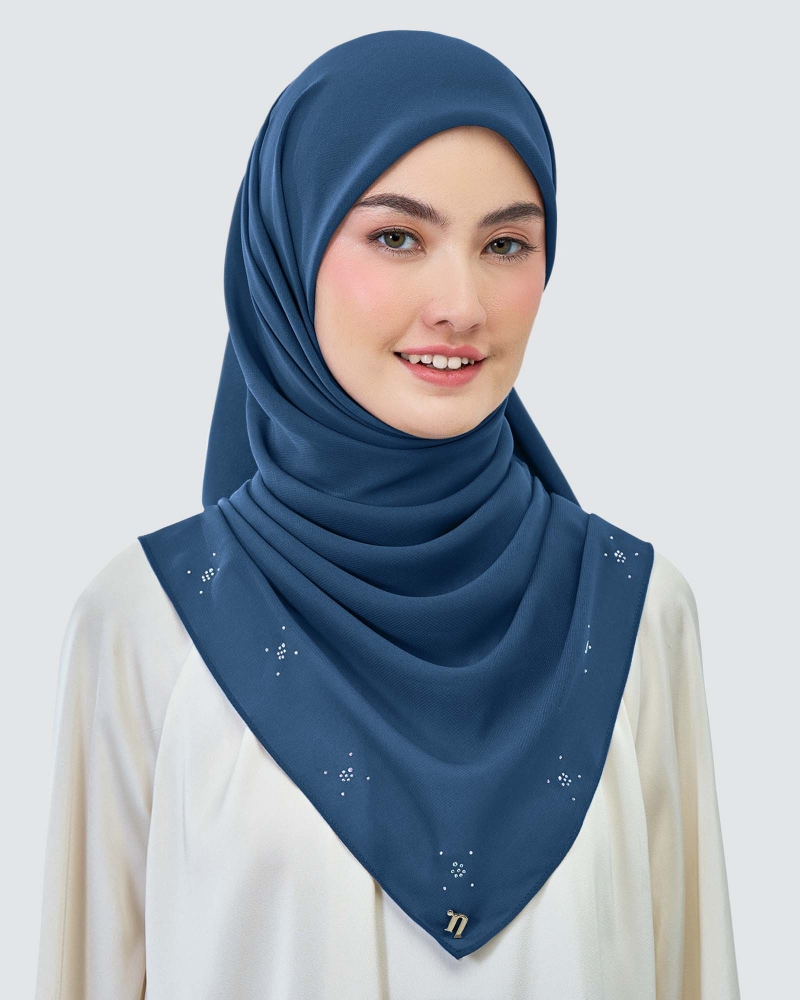 Image of LADY REINA WOOL CHIFFON SQUARE