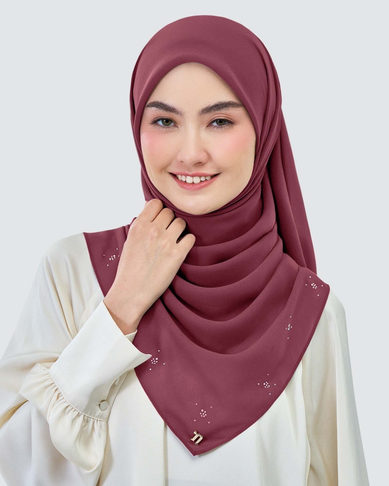 LADY REINA WOOL CHIFFON SQUARE
