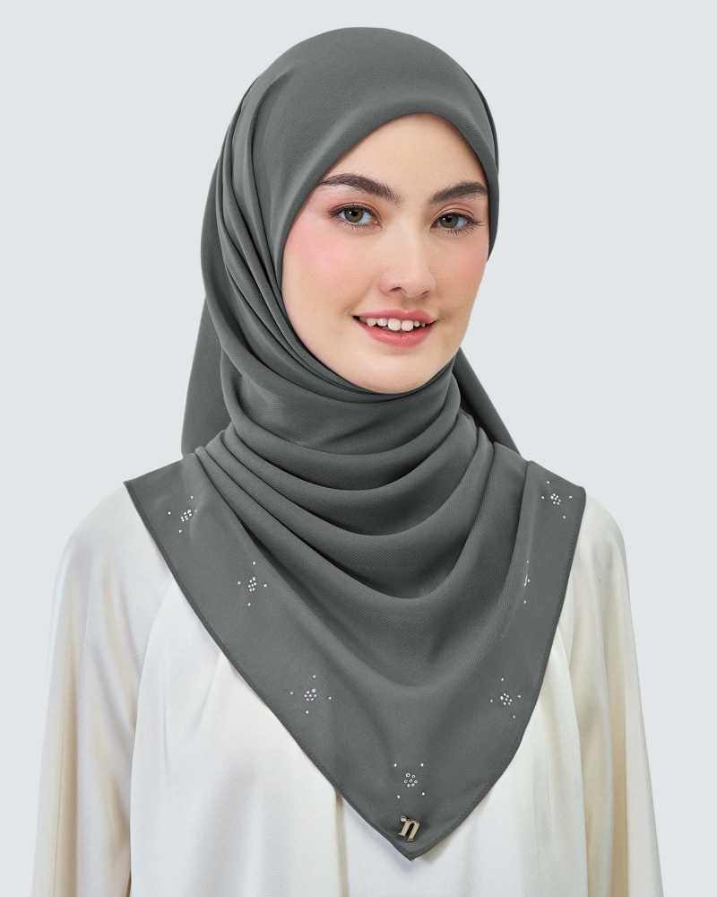 Image of LADY REINA WOOL CHIFFON SQUARE