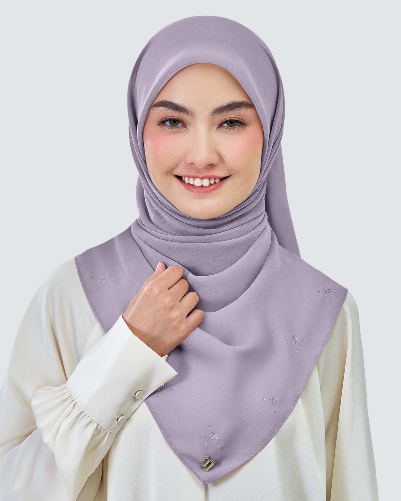 Image of LADY REINA WOOL CHIFFON SQUARE