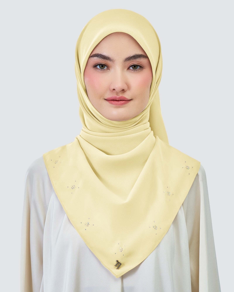 Image of LADY REINA WOOL CHIFFON SQUARE