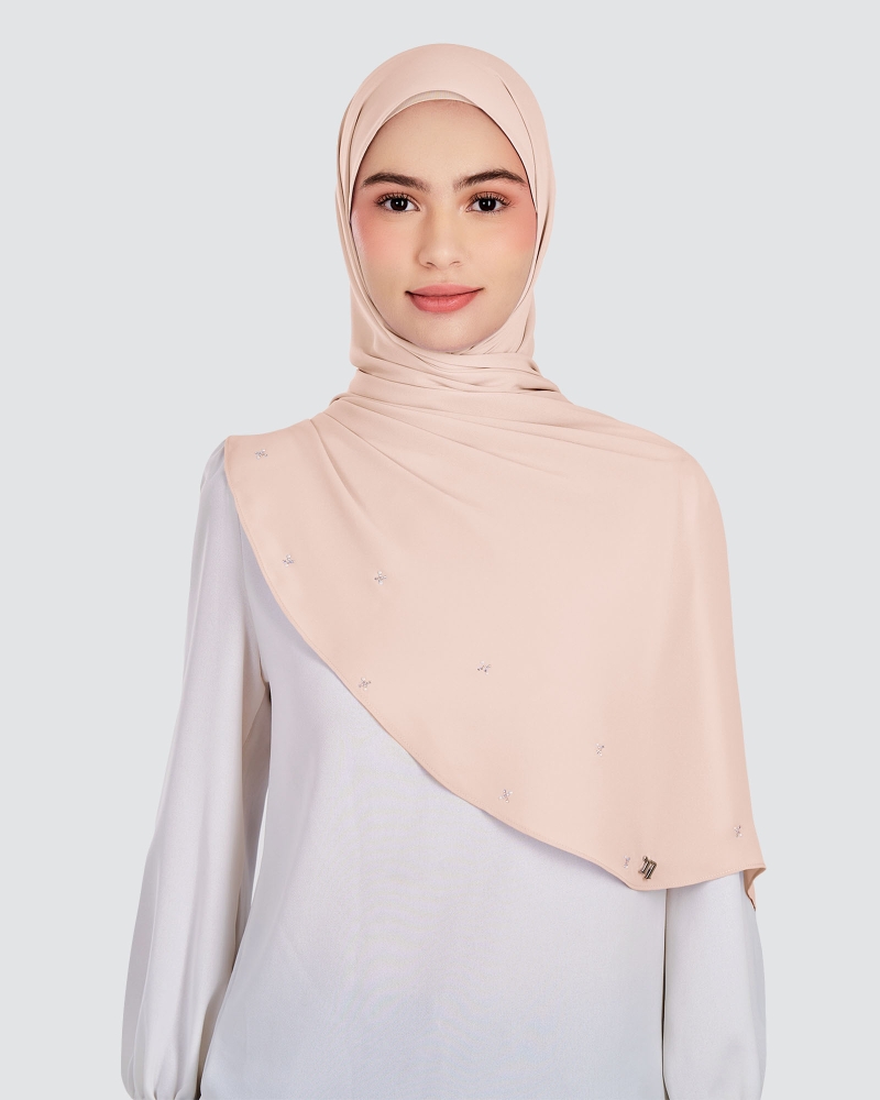 Image of LADY SARAH CRYSTAL SHAWL - CREPE