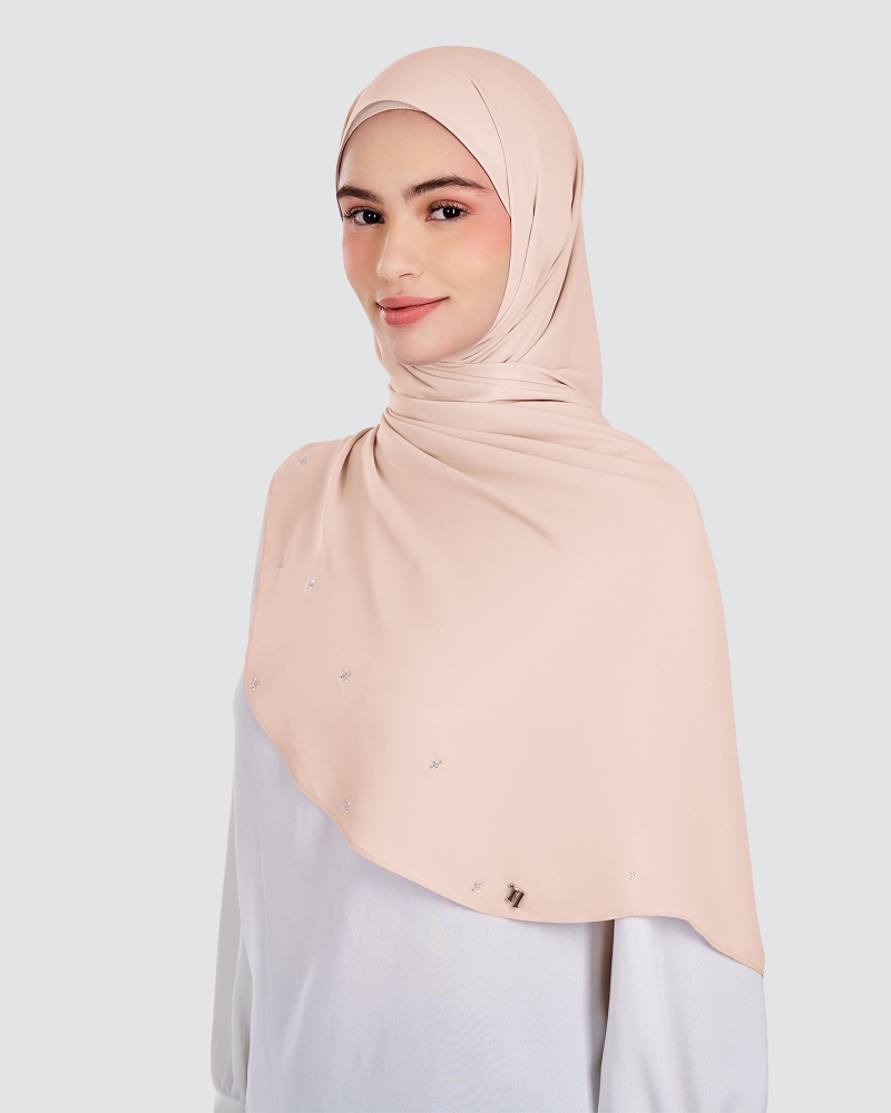 Image of LADY SARAH CRYSTAL SHAWL - CREPE