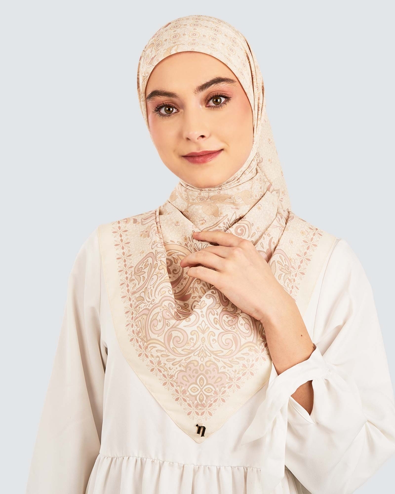 LAKARAN COTTON VOILE SQUARE - CHAI